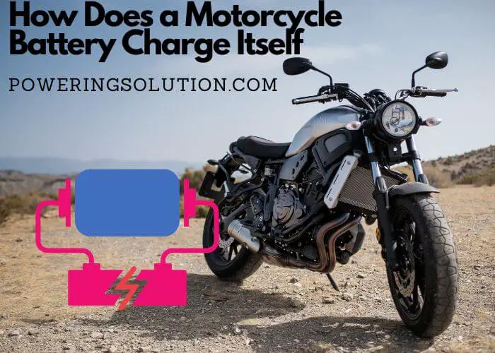 how does a motorcycle battery charge itself