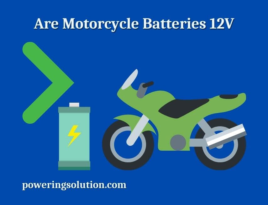 are motorcycle batteries 12v