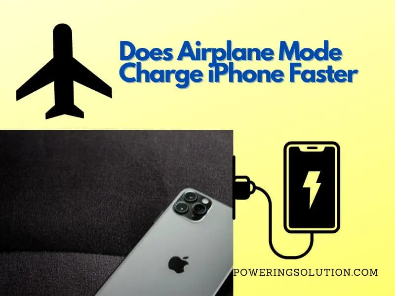 does airplane mode charge iphone faster