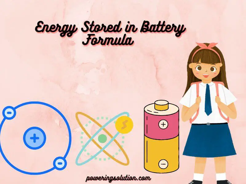 energy stored in battery formula