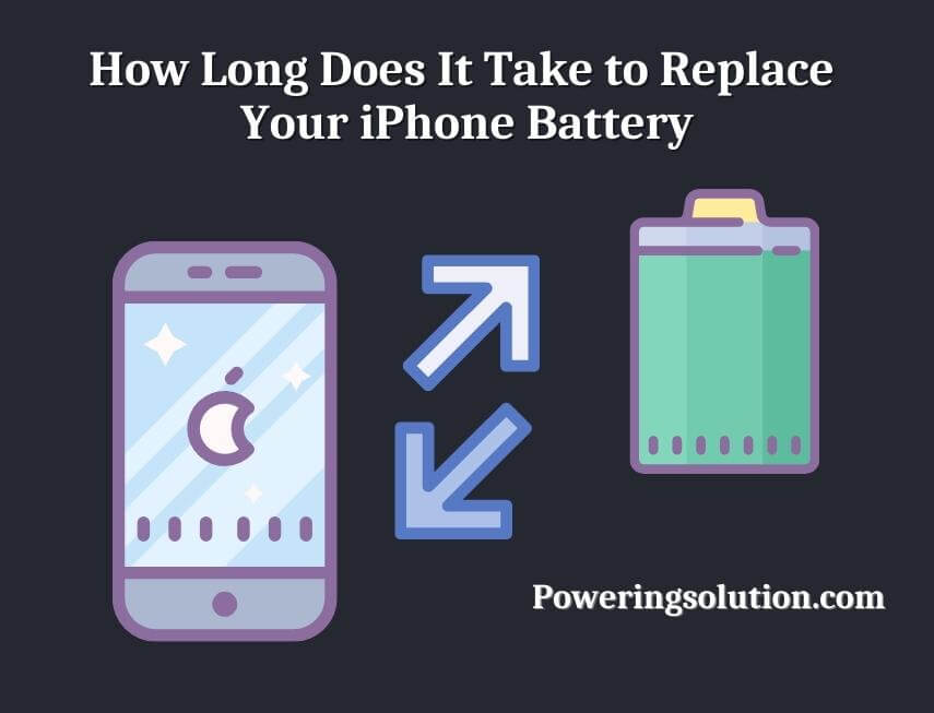how long does it take to replace your iphone battery