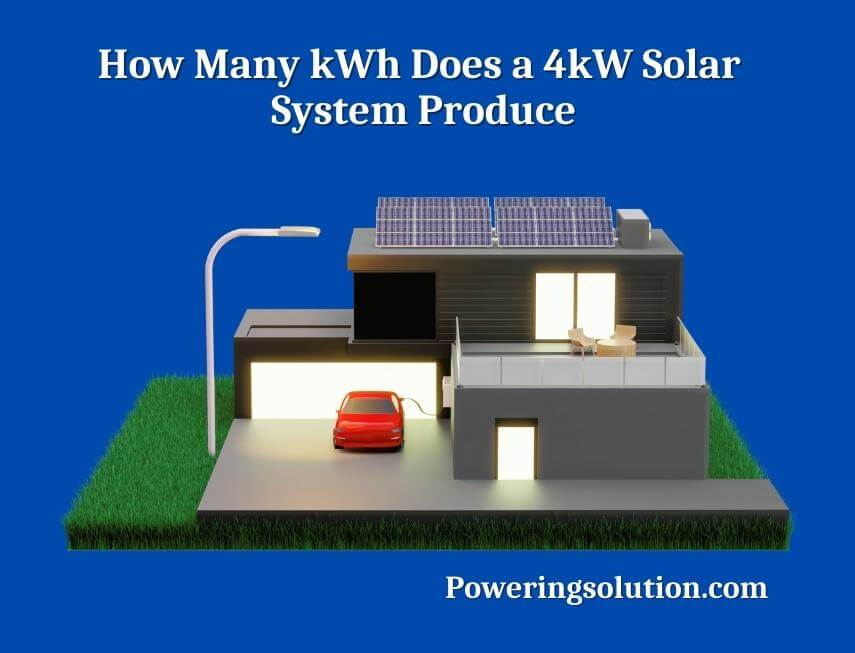 how many kwh does a 4kw solar system produce