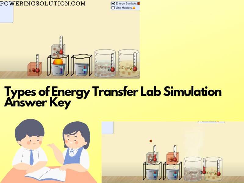 types of energy transfer lab simulation answer key