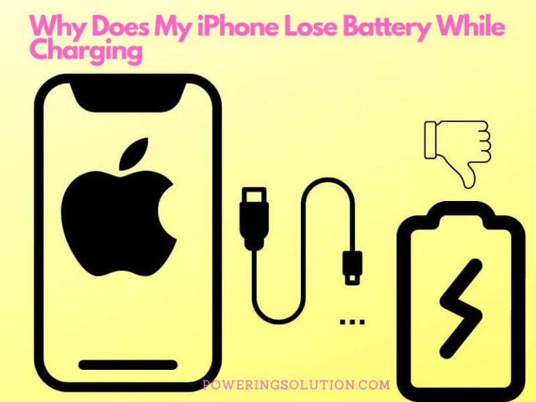 why does my iphone lose battery while charging