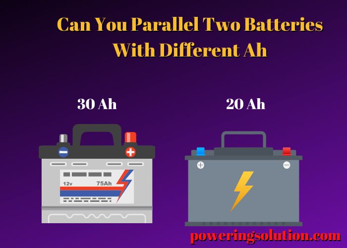 can you parallel two batteries with different ah