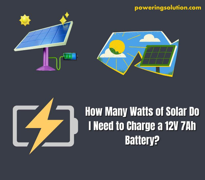 how many watts of solar do i need to charge a 12v 7ah battery