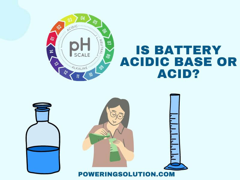 is battery acidic base or acid