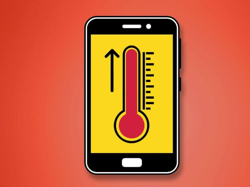 normal phone temperature in summer