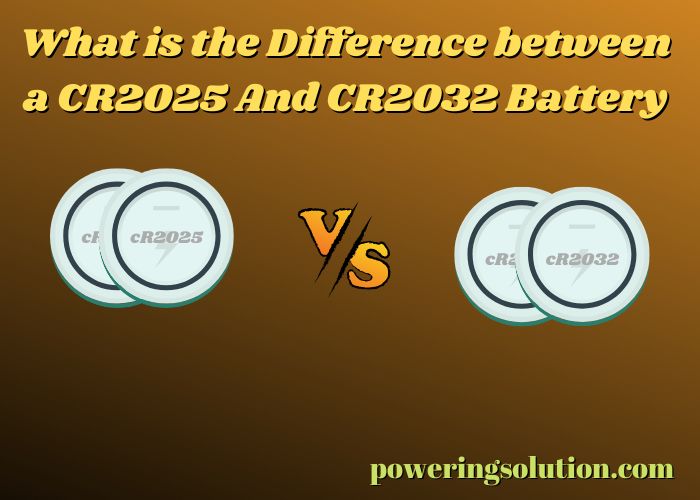 what is the difference between a cr2025 and cr2032 battery