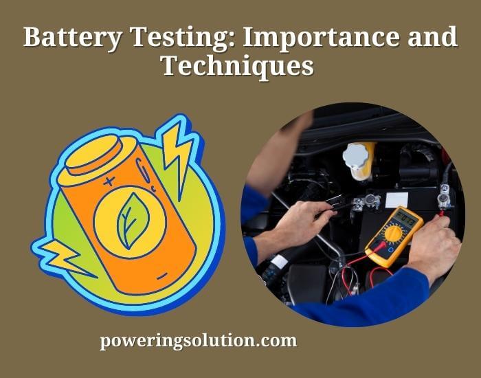 battery testing importance and techniques