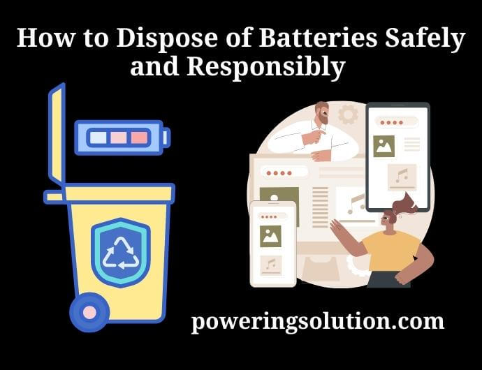 how to dispose of batteries safely and responsibly