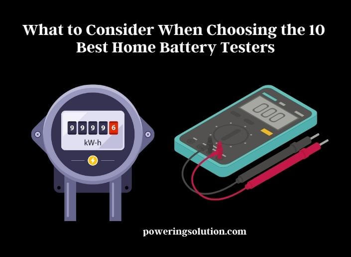 what to consider when choosing the 10 best home battery testers
