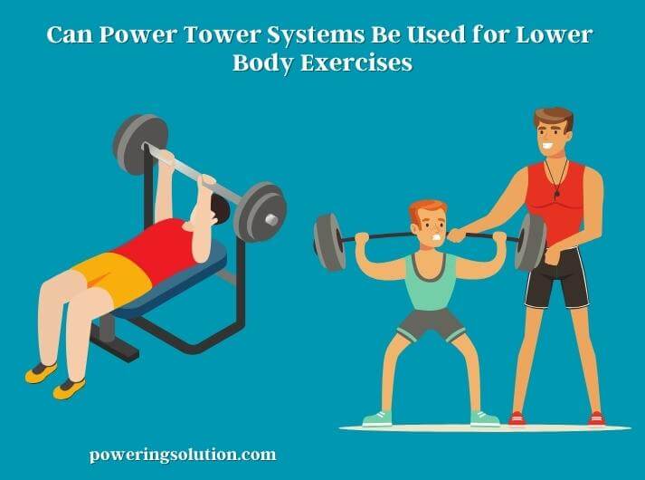 can power tower systems be used for lower body exercises