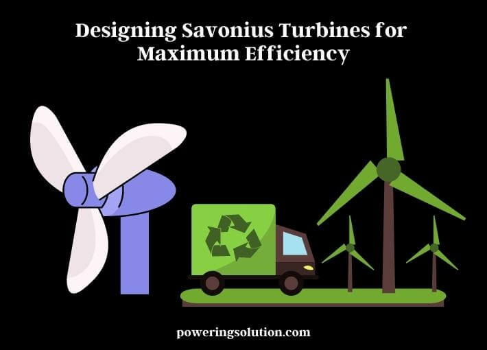 designing savonius turbines for maximum efficiency