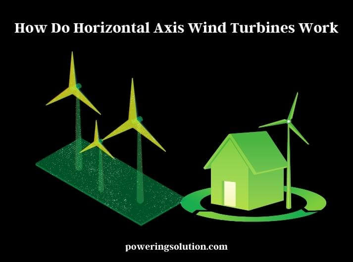 how do horizontal axis wind turbines work