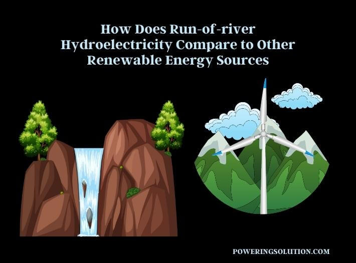 how does run-of-river hydroelectricity compare to other renewable energy sources