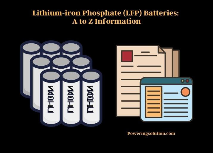 lithium-iron phosphate (lfp) batteries a to z information