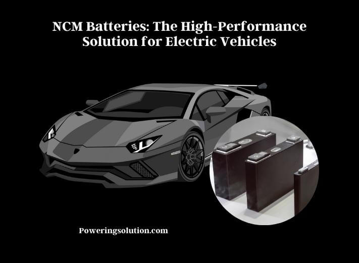 ncm batteries the high-performance solution for electric vehicles