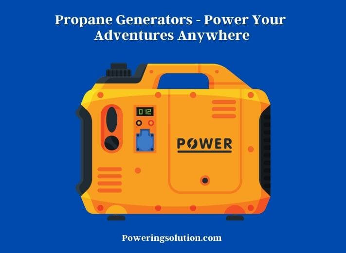 propane generators - power your adventures anywhere