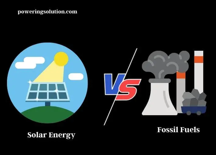 solar energy vs. fossil fuels