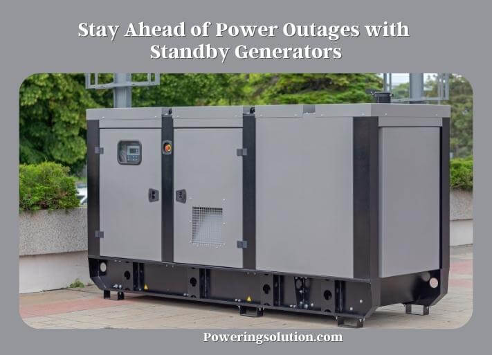 stay ahead of power outages with standby generators