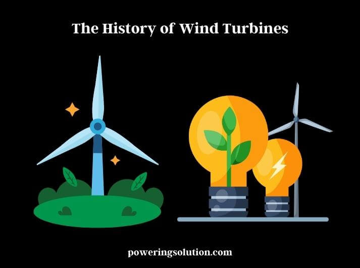 the history of wind turbines