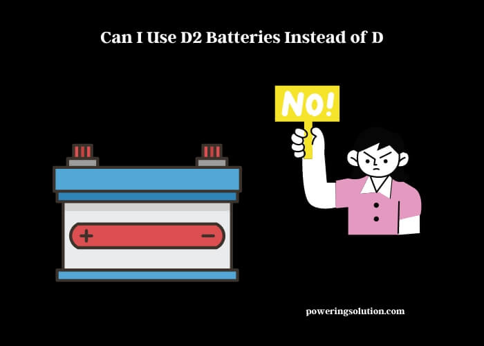 can i use d2 batteries instead of d