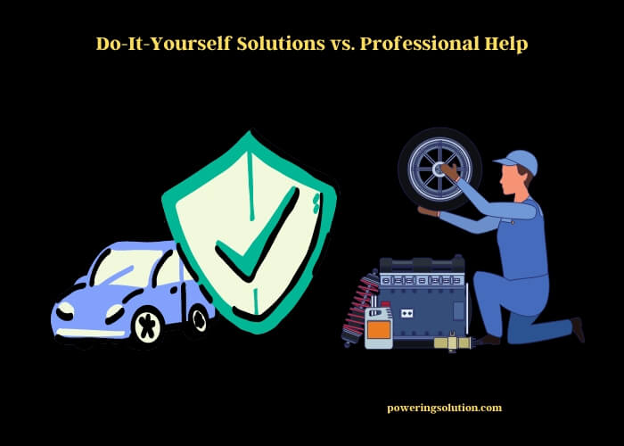 do-it-yourself solutions vs. professional help