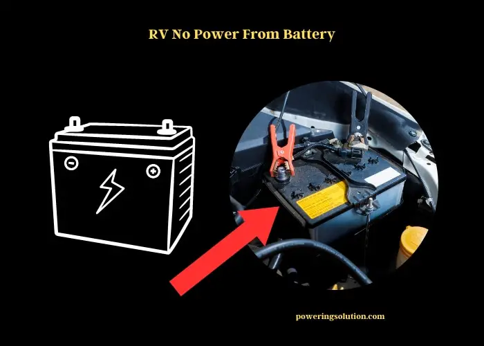 rv no power from battery