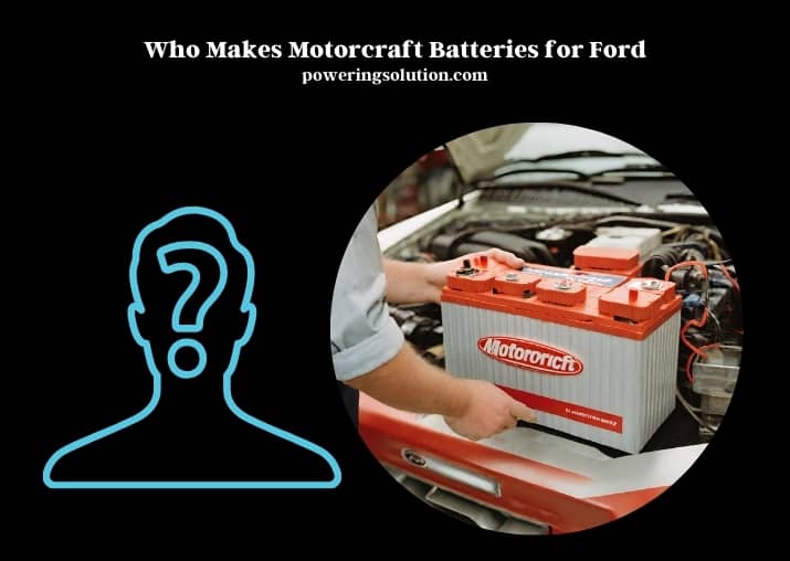 who makes motorcraft batteries for ford